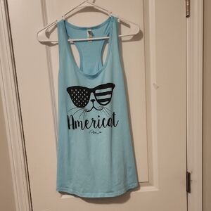 Piper Lou Merica Cat Tank Top Size XXL
